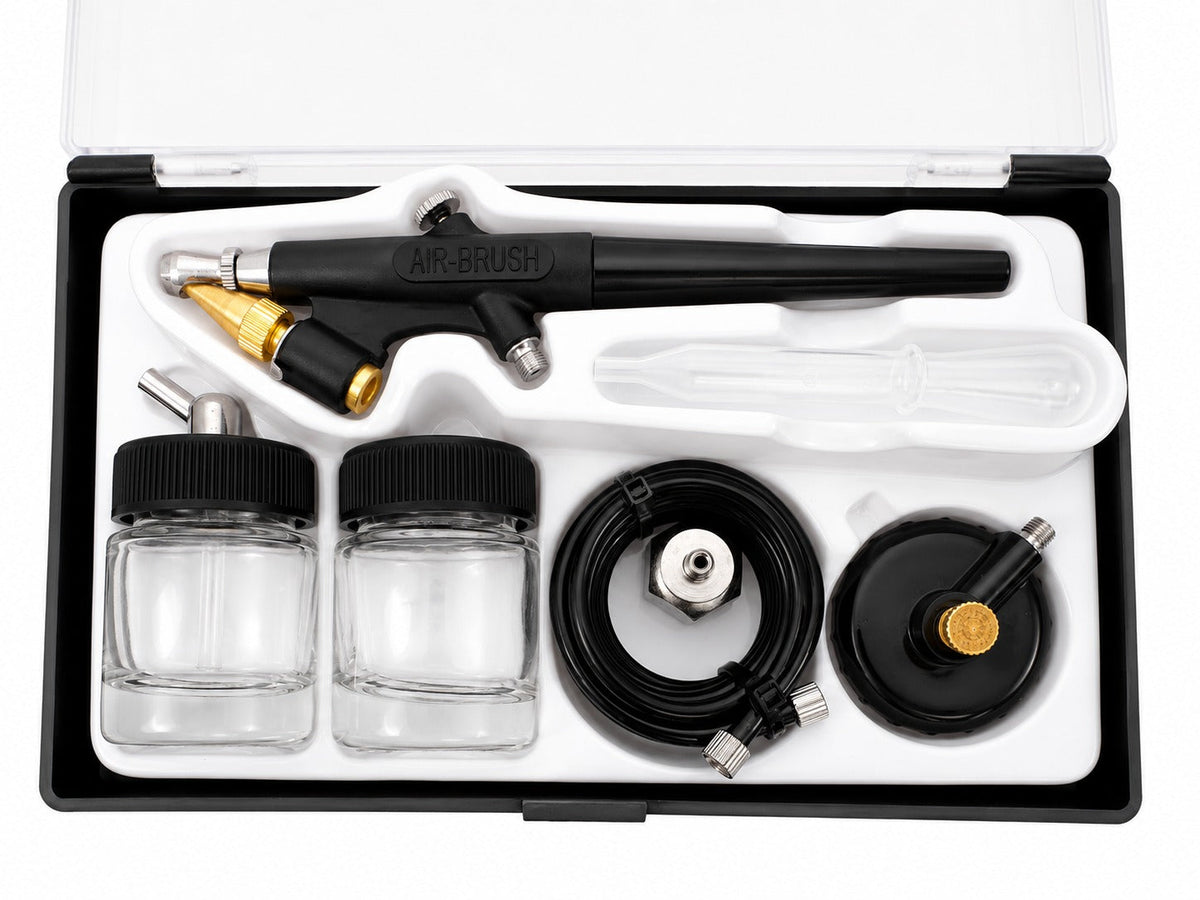 Σετ Αερογράφος Airbrush BD138 6Τμχ GEBO TOOLS