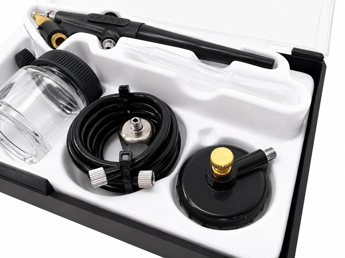 Σετ Αερογράφος Airbrush BD138 6Τμχ GEBO TOOLS
