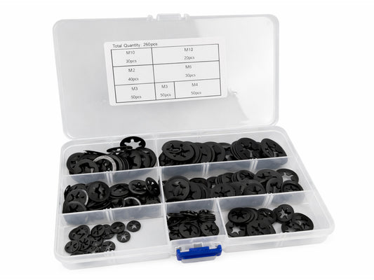 Σετ Ροδέλες Ασφαλείας Μ3-Μ12 160Τμχ GEBO TOOLS