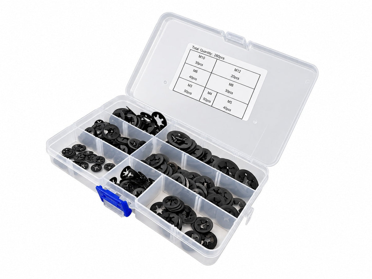 Σετ Ροδέλες Ασφαλείας Μ3-Μ12 160Τμχ GEBO TOOLS