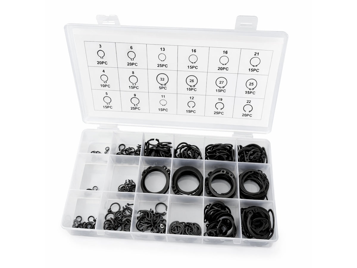 Σετ Εξωτερικές Ασφάλειες Seeger 300Τμχ GEBO TOOLS