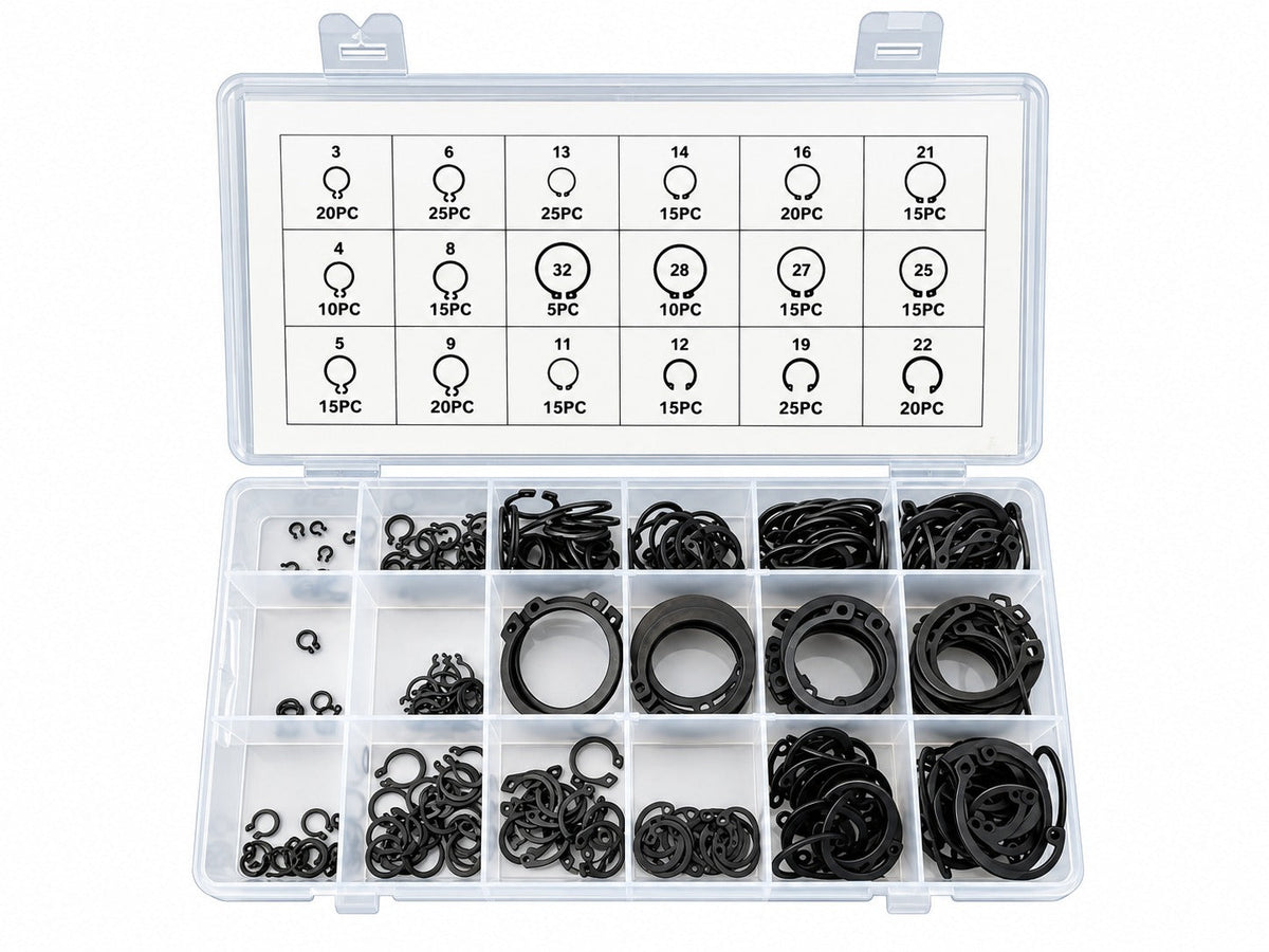 Σετ Εξωτερικές Ασφάλειες Seeger 300Τμχ GEBO TOOLS