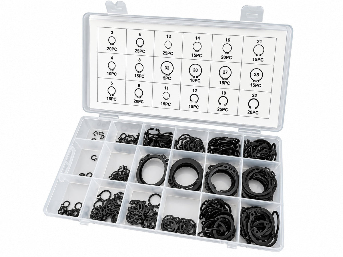 Σετ Εξωτερικές Ασφάλειες Seeger 300Τμχ GEBO TOOLS