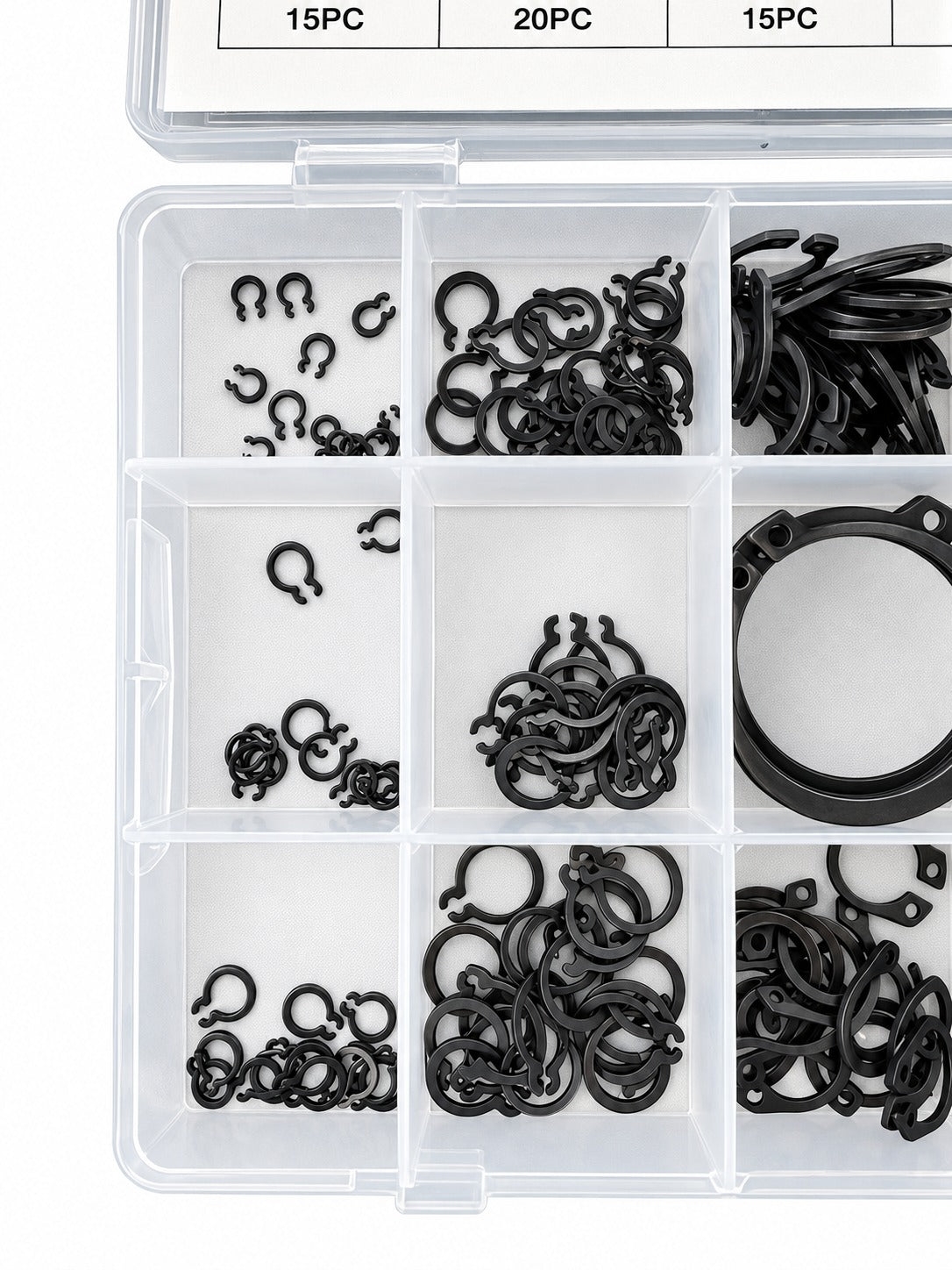 Σετ Εξωτερικές Ασφάλειες Seeger 300Τμχ GEBO TOOLS