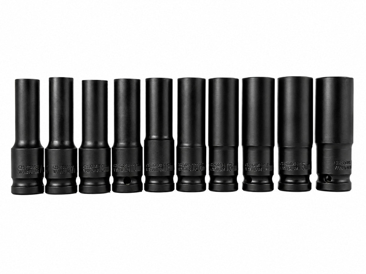 Σετ Καρυδάκια 1/2" Μακριά 8-24mm 10 Τμχ GEBO TOOLS