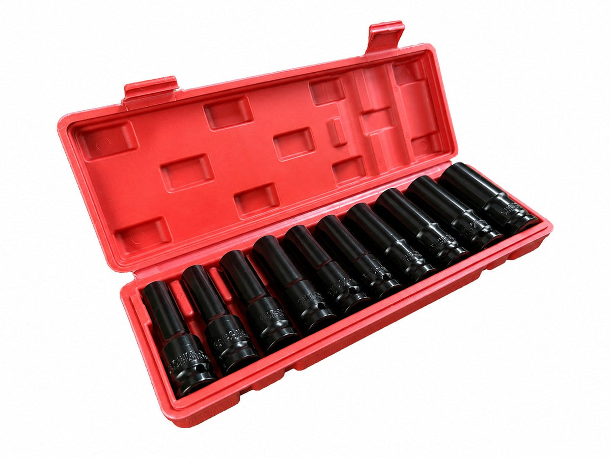 Σετ Καρυδάκια 1/2" Μακριά 8-24mm 10 Τμχ GEBO TOOLS