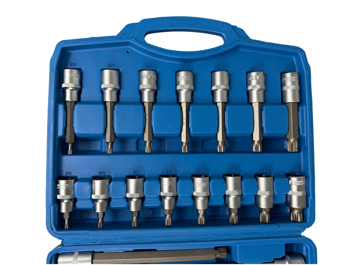Συλλογή-Σετ Μύτες XZN M SPLINE 1/2" 26Τμχ GEBO TOOLS