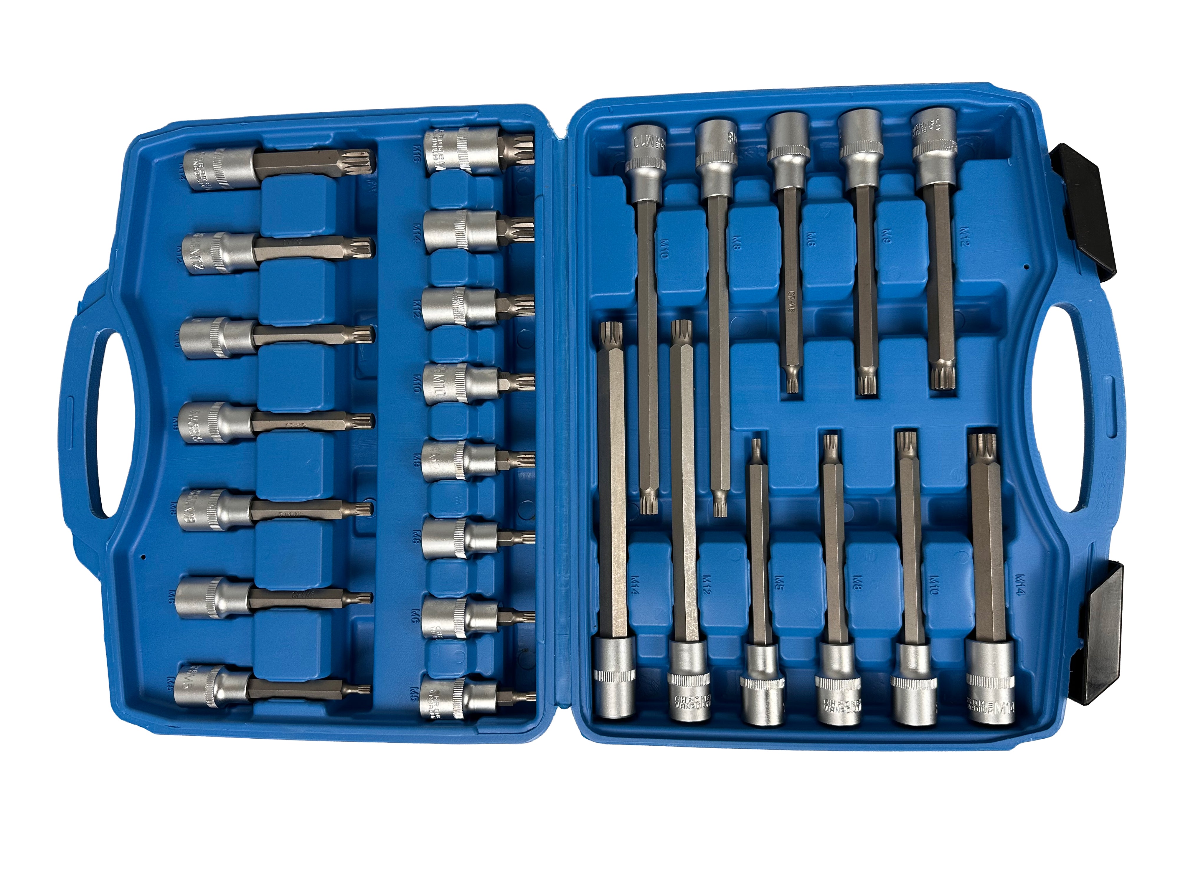 Συλλογή-Σετ Μύτες XZN M SPLINE 1/2" 26Τμχ GEBO TOOLS