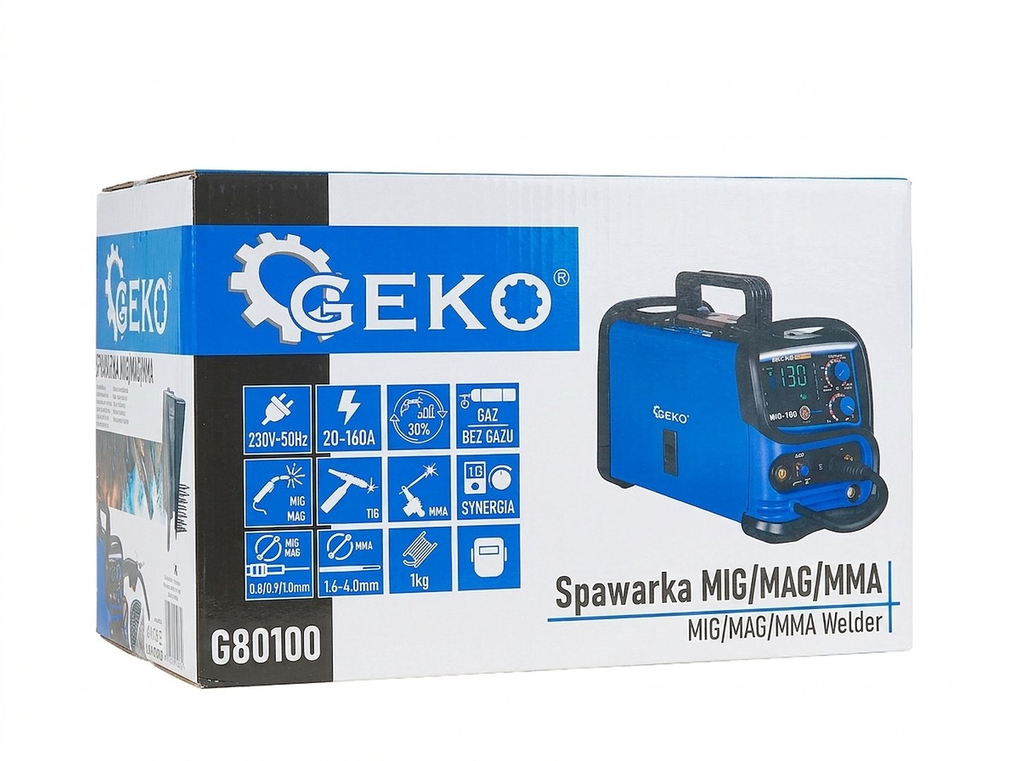 Συσκευή Ηλεκτροσυγκόλλησης MIG/MAG/MMA 20-160A GEKO