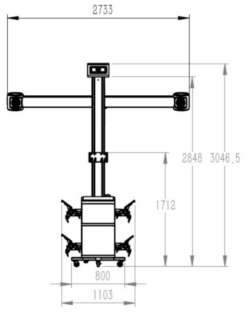 Σύστημα Ευθυγράμμισης Τροχών 3D INVENTO S400