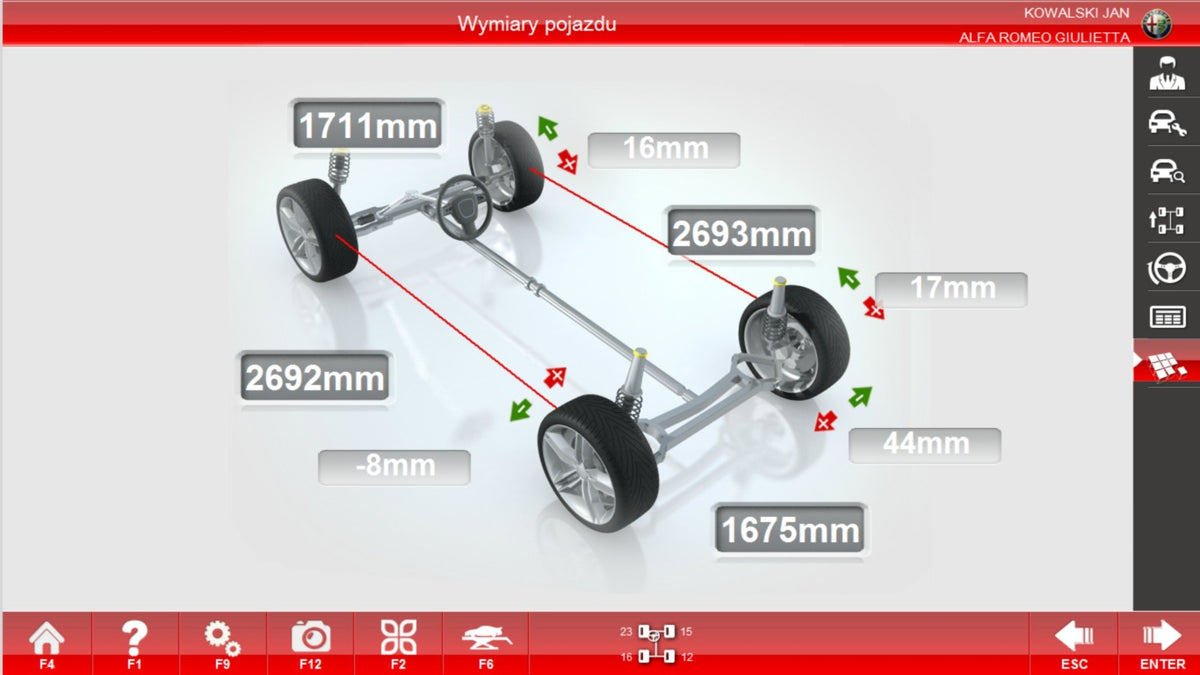 Σύστημα Ευθυγράμμισης Τροχών 3D INVENTO S400