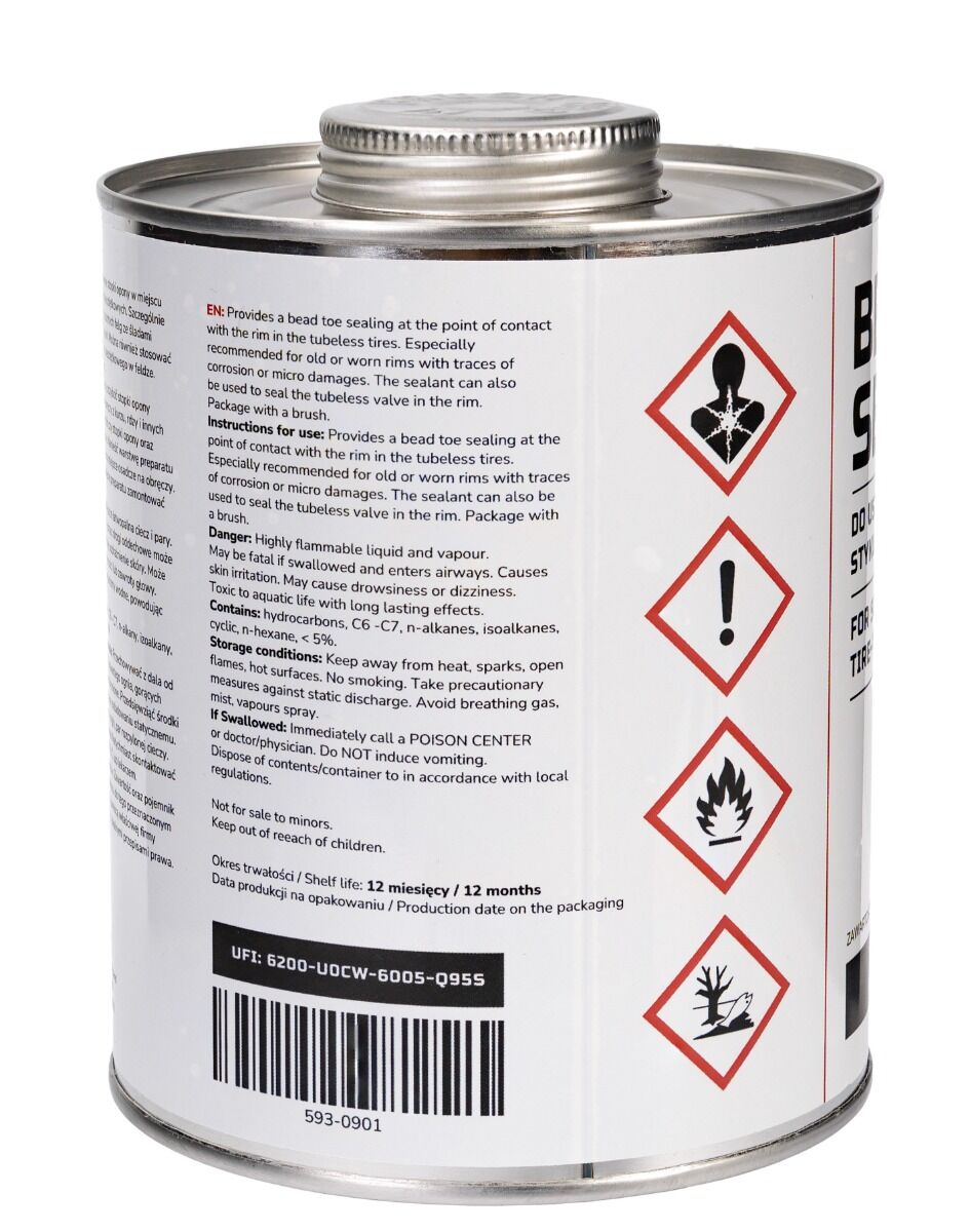 Στεγανωτικό Ελαστικών Bead Sealer Με Πινέλο 1L INVENTO