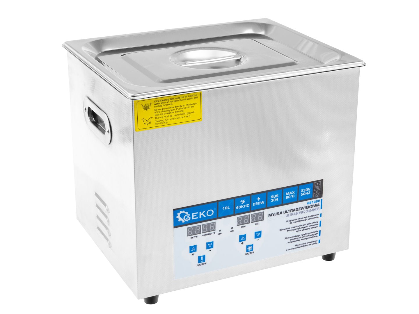 Συσκευή Καθαρισμού Με Υπερήχους 10L 250w GEKO