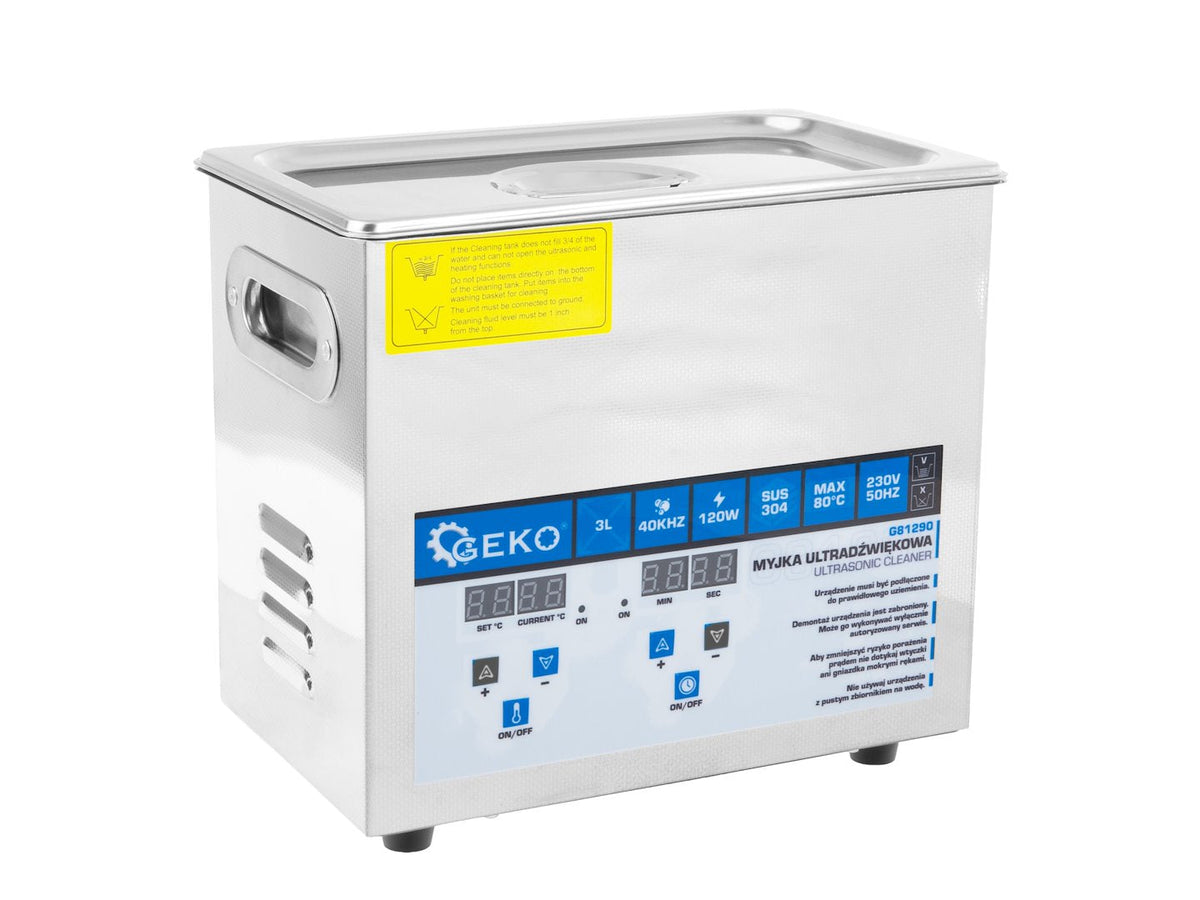 Συσκευή Καθαρισμού Με Υπερήχους 3L 120w GEKO