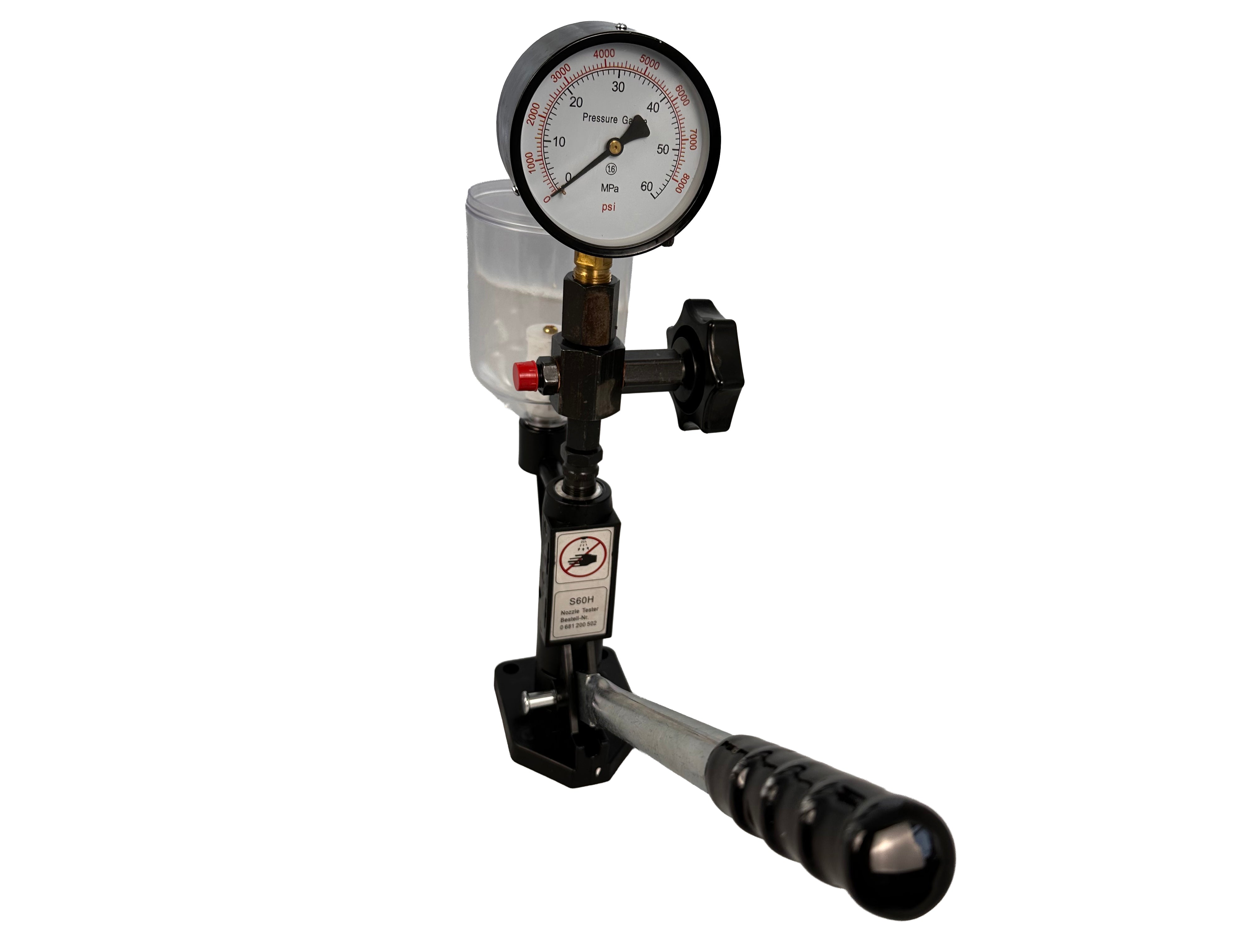 Tester Ελέγχου Πίεσης Μπεκ Πετρελαίου 600Bar GEBO TOOLS