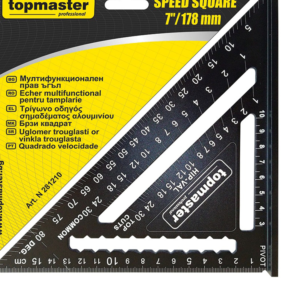Topmaster Γωνιόμετρο Αλουμινίου Μήκους 17.8Εκ.