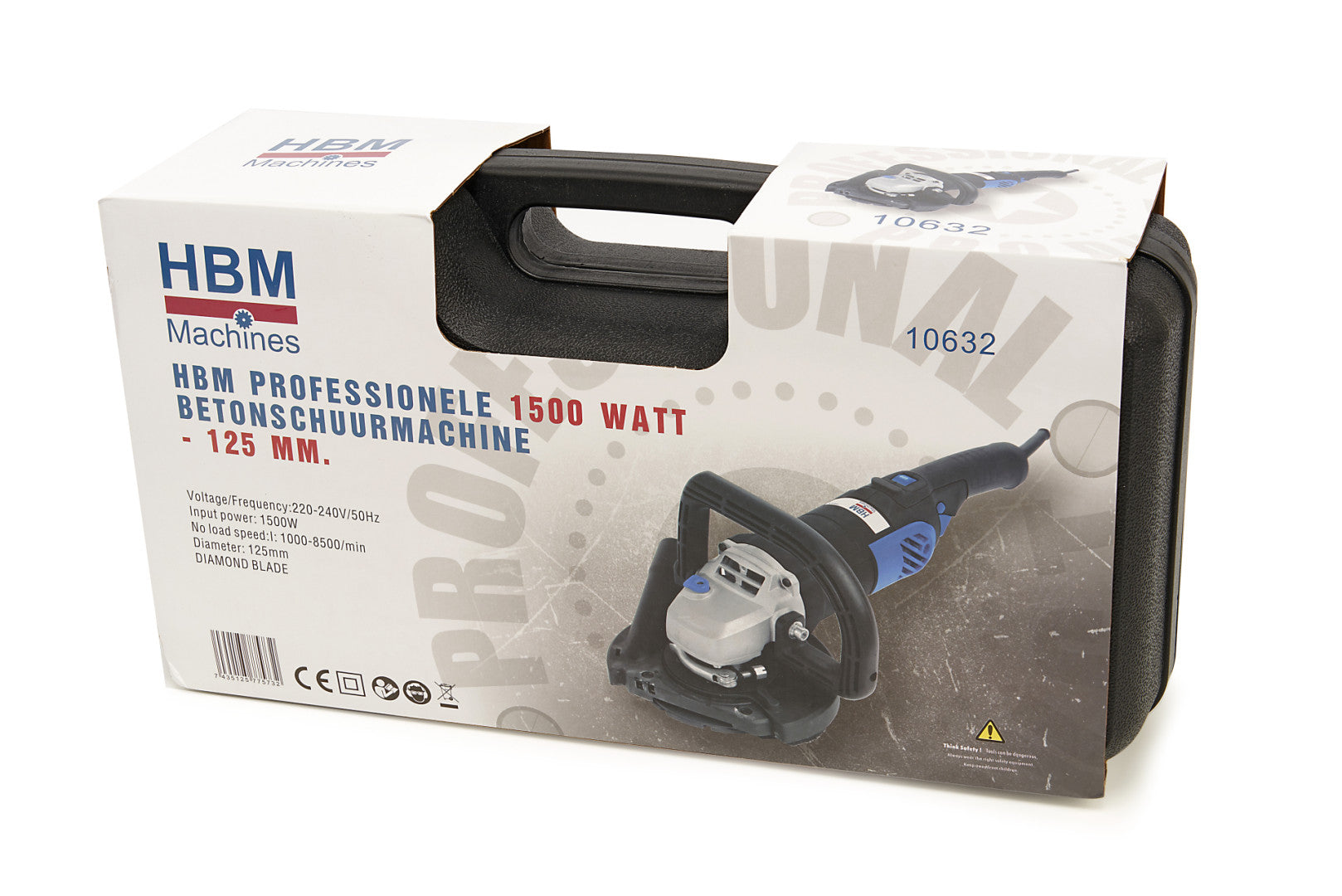 Τριβειο Για Μπετον 1500W 125Mm Hbm