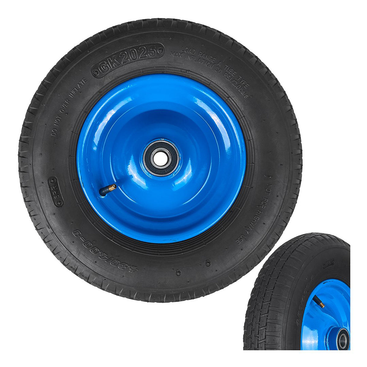 Tροχός Για Καρότσι Οικοδομής 4.00-8/6PR 20mm GEKO