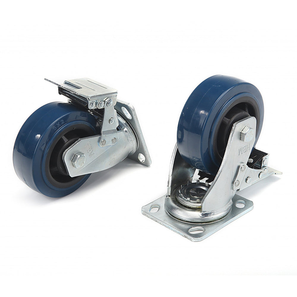 Τροχός Περιστρεφόμενος με Φρένο 150mm 350kg HBM
