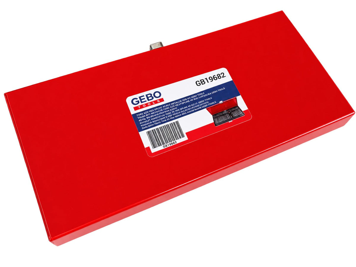 Σετ Μύτες Άλλεν Torx XZN HEX SPLINE Σε Μεταλλική Κασετίνα 40Τμχ GEBO TOOLS