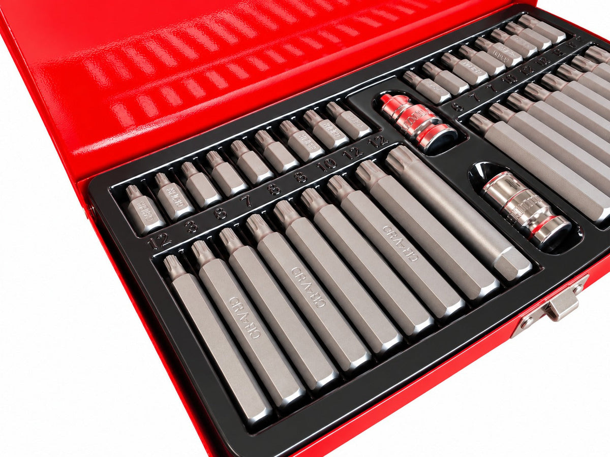 Σετ Μύτες Άλλεν Torx XZN HEX SPLINE Σε Μεταλλική Κασετίνα 40Τμχ GEBO TOOLS