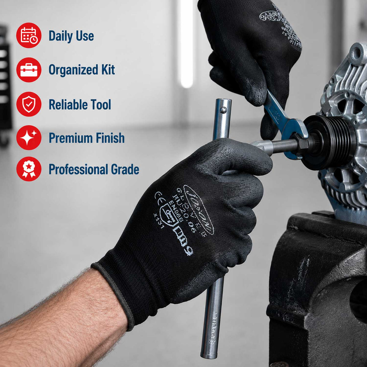 Σετ Επισκευής Τροχαλίας Δυναμό 13 Τμχ GEBO TOOLS