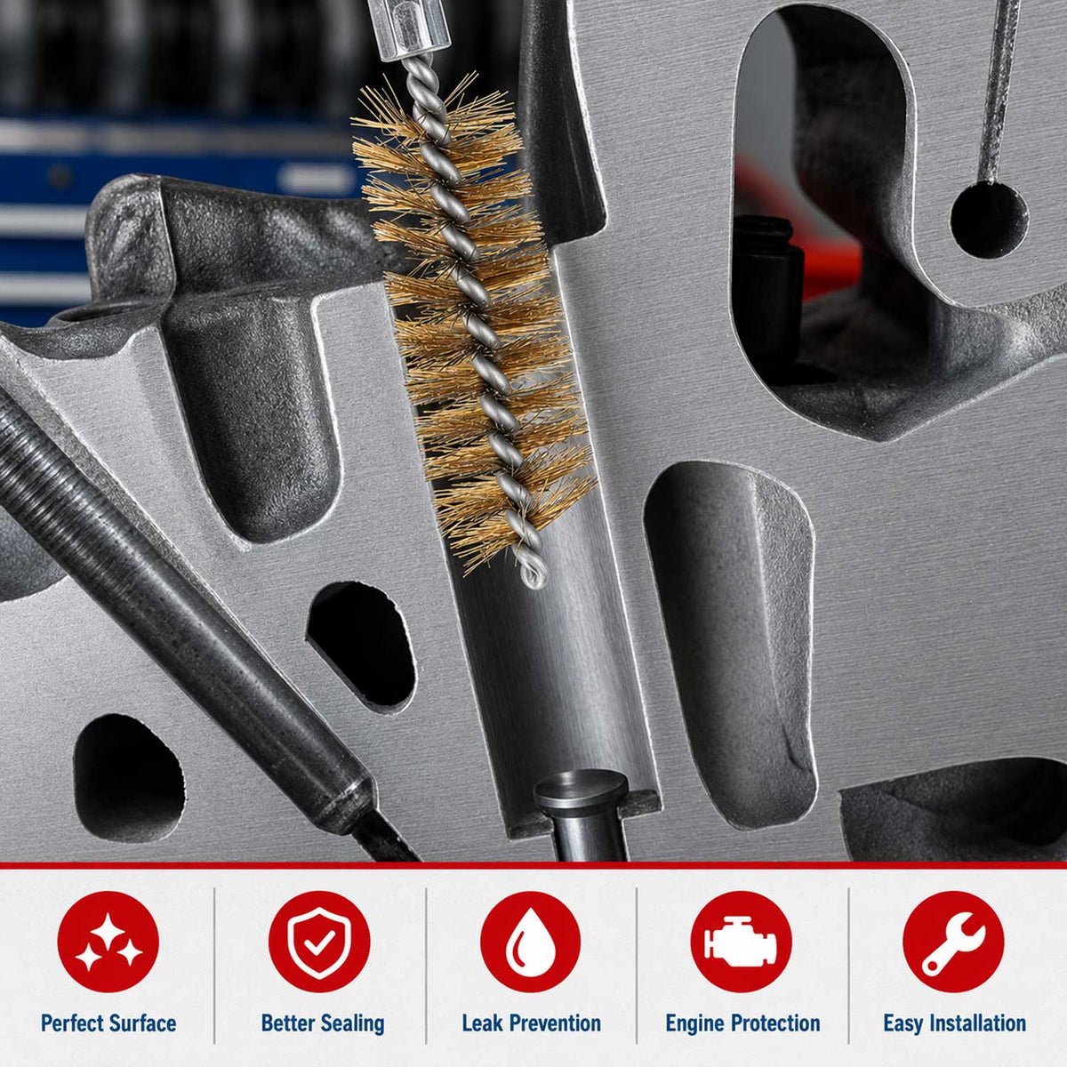 Σετ-Κιτ Βούρτσες Καθαρισμού Θαλάμης Μπεκ Diesel GEBO TOOLS