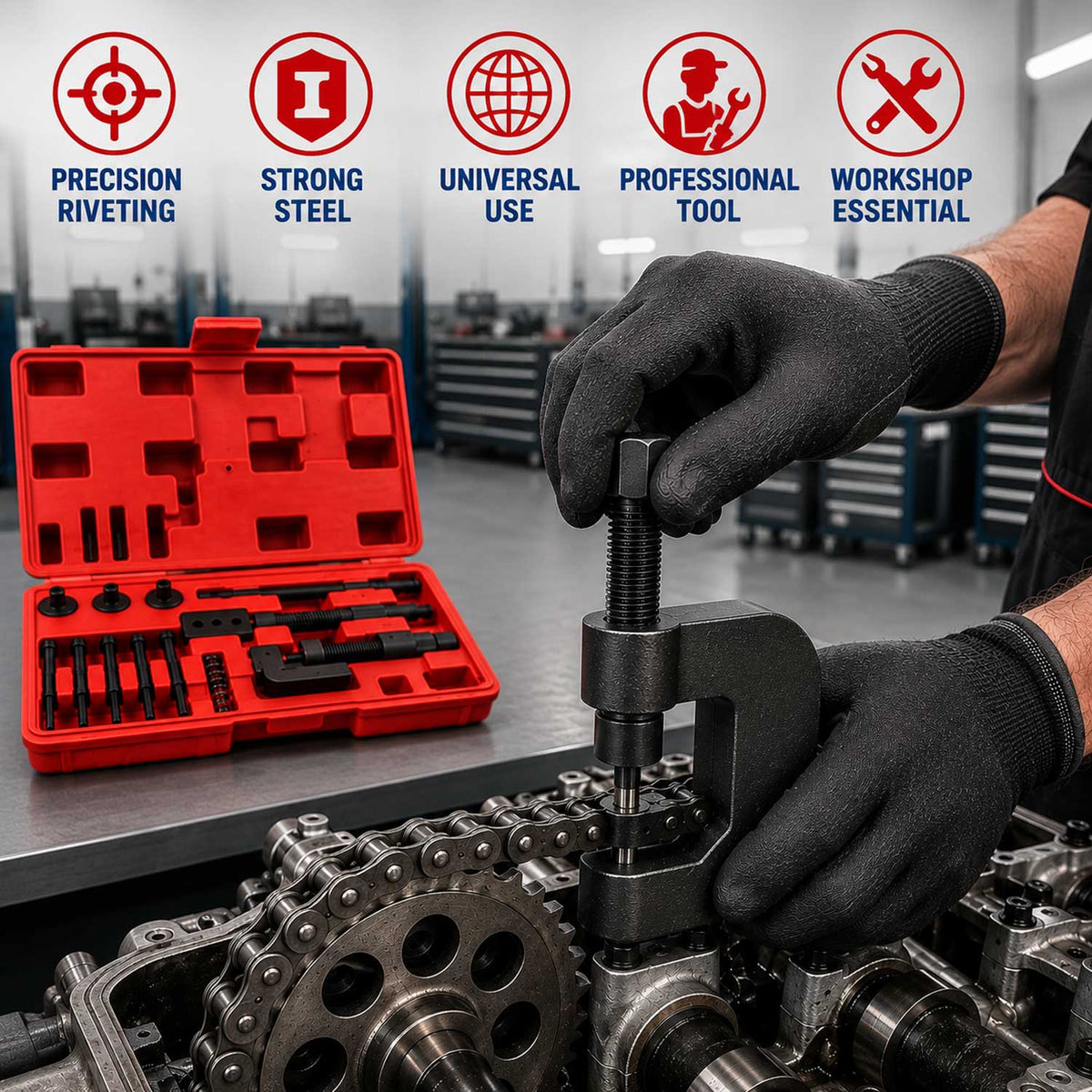 Κιτ Πρέσα Επισκευής Καδένας Χρονισμού GEBO TOOLS