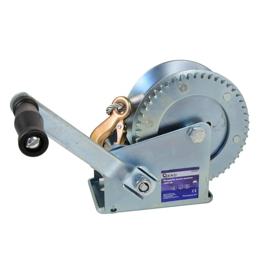 Βαρούλκο-Εργάτης Χειροκίνητος 1880LB/850kg Με Συρματόσχοινο 10m GEKO