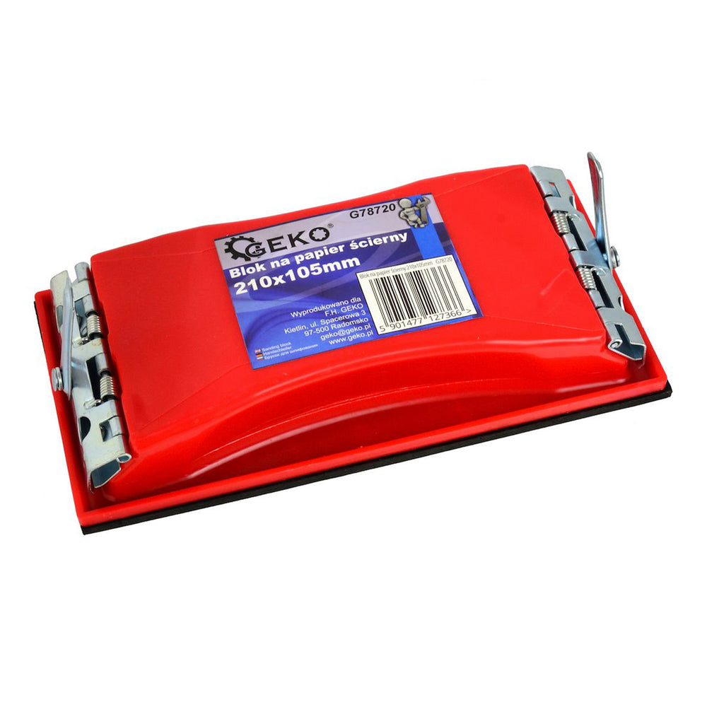Βάση Στήριξης Για Γυαλόχαρτο 210x105mm Mε Κλιπς Και Αντιολισθητική Βάση GEKO