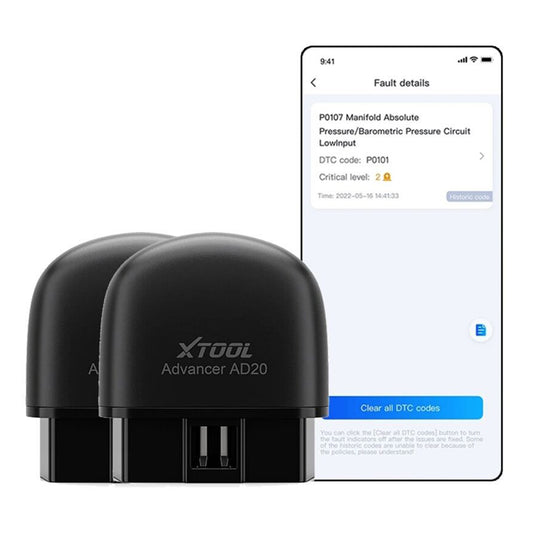 Διαγνωστικό Αυτοκινήτου XTOOL ADVANCER AD20 PRO BLUETOOTH OBD2 Συμβατό Με Android Και IOS