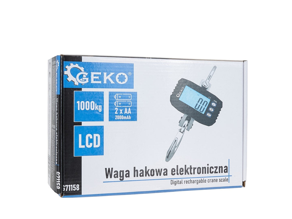 Ψηφιακη Ζυγαρια Γερανου 1000Kg Με Τηλεχειριστηριο Geko